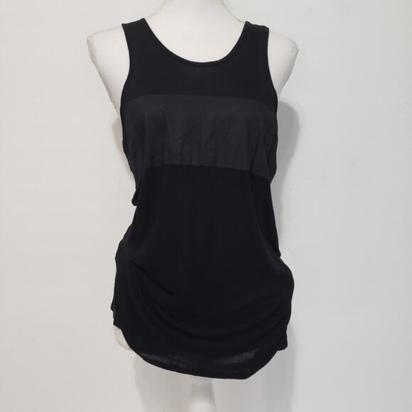 Rag & Bone JEAN Mens SIZE M Black Tank Top w/ Pocket Side Slits 100% Cotton FLAW - Picture 16 of 16